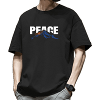 T-shirt pour homme, coupe ample, col rond, t-shirts de sport, t-shirts d'entraînement, manches courtes, coton premium, t-shirt basique