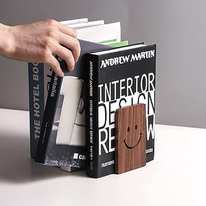 Serre-livres antidérapants en bois mignons simples de matériel de haute qualité tenant des livres pour des étagères de maison de <span class=keywords><strong>bureau</strong></span> - Product Image 6
