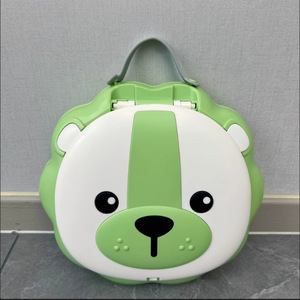 Pot de toilette pliable portable pour enfants, toilettes de voyage avec couvercle et poignée pour garçons et filles, matériau ABS, vert, jaune, rose - Product Image 4