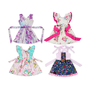 32 Ideas para Australia: Vestido Elegante de Algodón Orgánico con Estampado Floral Digital para Bebé, Corto/Sin Mangas, Personalizable - Product Image 1