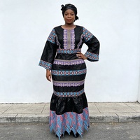 Robe de Soirée et de Mariage Africaine Grande Taille de Haute Qualité pour Femmes 2026 – Nouvelle Collection Dashiki Ankara Brodé Bazin