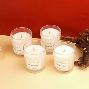 Velas Aromáticas de Cera de Soya Ascendia en Frasco de Vidrio, Decoración Minimalista para el Hogar, 5.3oz 150g, Vela de Una Sola Mecha en Cilindro - Product Image 3