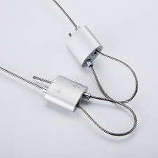 HOOYU Pince à câble, Serrure à fil à deux voies en <span class=keywords><strong>acier</strong></span> pour câble métallique à boucle Pince de réglage d'arrêt (fil de 2-3mm) - Product Image 6