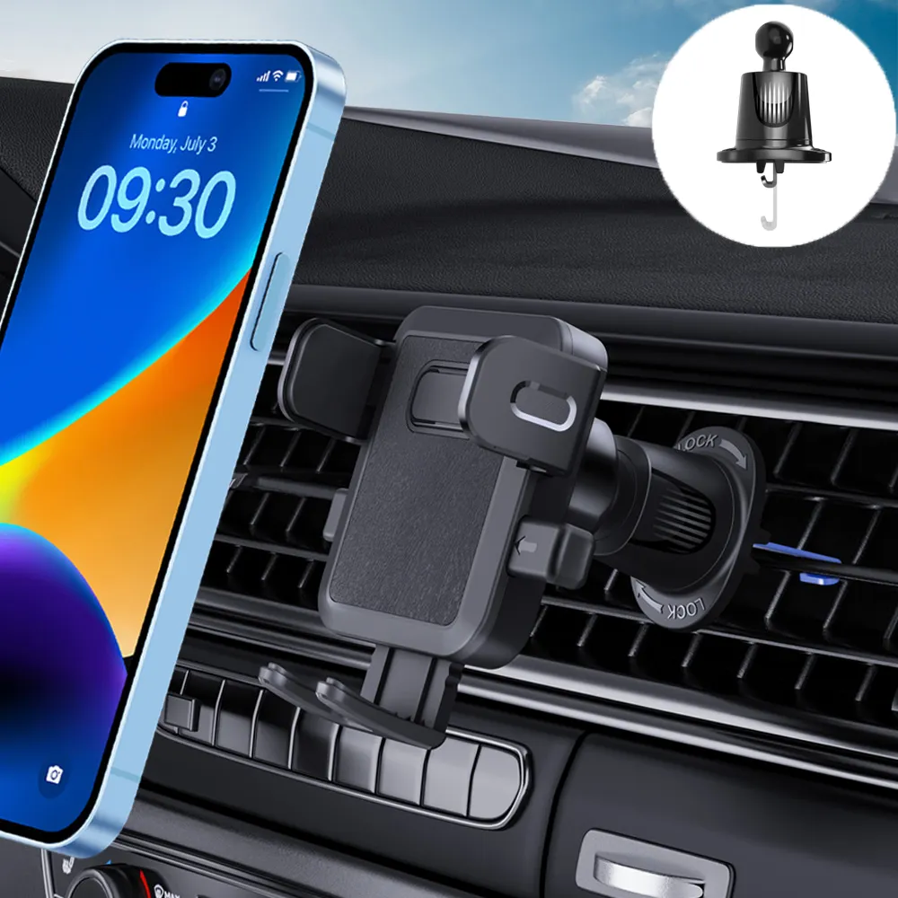 360-degree rotation car phone holder