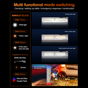 Lampe LED portable super lumineuse 1000W pour le travail et le camping, avec crochet magnétique, rechargeable, lampe de tente avec lampe torche intégrée - Product Image 5