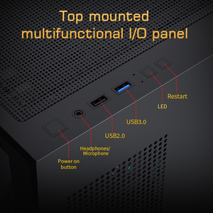 Gabinete para <span class=keywords><strong>PC</strong></span> Gamer LOVINGCOOL con Pantalla LCD, <span class=keywords><strong>Torre</strong></span> Completa ATX, Micro Gabinete de Escritorio, Cristal Templado - Product Image 6