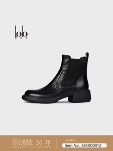<span class=keywords><strong>Bottines</strong></span> <span class=keywords><strong>Chelsea</strong></span> en <span class=keywords><strong>cuir</strong></span> véritable pour femmes avec talons épais, style respirant pour l'automne et l'hiver, chaussures pour femmes - Product Image 2