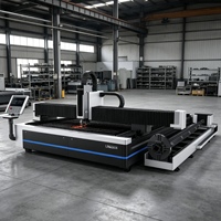 Machine de découpe laser fibre CNC 2-en-1 pour tôles et tubes, modèle sur une seule table, 1.5KW 3KW 4KW 6KW, 4000mmX2000mm