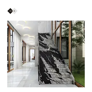 Bon prix Vente en gros Placage de pierre Sol en marbre Design Escaliers Carrelage antidérapant Escaliers extérieurs Carreaux d'escalier de luxe Ventes directes