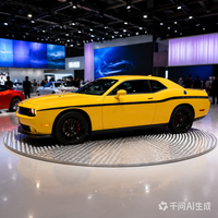 Plateforme tournante modulaire sans bruit pour exposition de véhicules, idéale pour les salons automobiles, installation facile sans creuser de fondations
