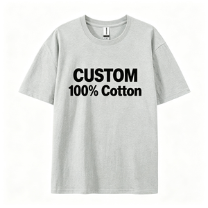 T-shirt Homme Col Rond Coupe Oversize 220 g/m² 100 % Coton Style Moderne Impression Sérigraphique pour un Style Vintage – Vente en Gros - Product Image 1