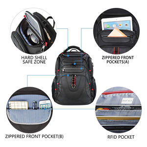 Miglior nero extra large 15.6 da donna 16 17 18 pollici zaino per laptop da gioco per donna maschile donna <span class=keywords><strong>dell</strong></span> - Product Image 5