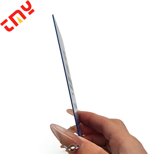 Targa in Metallo Personalizzata Moderna Lucida Incisa al Laser in Acciaio Inox <span class=keywords><strong>Blu</strong></span> con Logo in Alluminio - Product Image 3