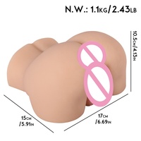 Accessoires de jeu de rôle avec texture vaginale réaliste pour un effet fessier prononcé