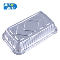 Barquettes jetables en aluminium pour cuisson rapide, format petit, capacité 550 ml, avec couvercles en plastique de qualité alimentaire