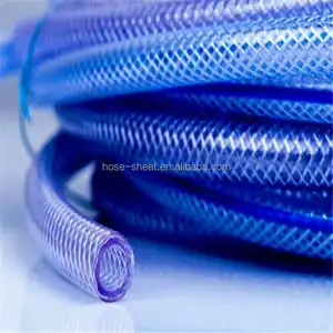 Nhựa PVC Sợi Trong Suốt Rõ Ràng Gia Cố Nylon Bện Ống Ống