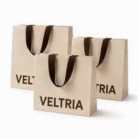 Sacs cadeaux recyclables de luxe personnalisés pour boutiques, avec ruban laminé pour marques de vêtements, sacs en papier avec votre propre logo