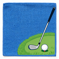Serviette de golf magnétique personnalisée avec logo, réutilisable, écologique, séchage rapide, motif gaufré, forte force magnétique, échantillon gratuit