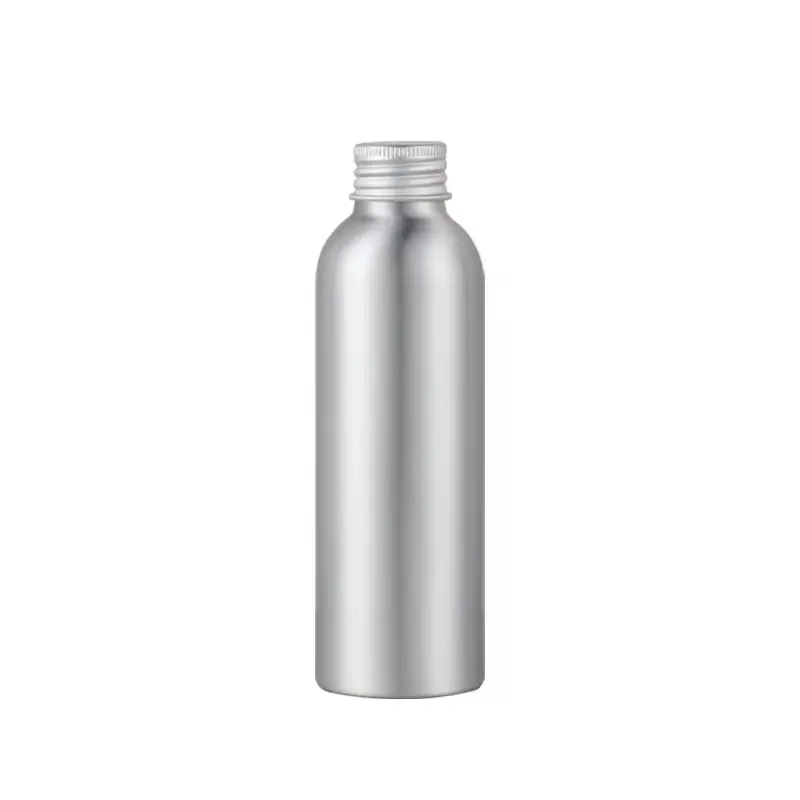 hot sealing aluminum round metal bottle aluminum bottles 8oz size refillable aluminum bottle