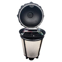 Farola Urbana Moderna LED AC para Jardín, Uso en Exteriores, IP66, Construcción de Aluminio, 30W-200W, Negra, 5000K, Luz Diurna