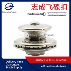 Accesorios para toldos y cubiertas de embarcaciones, vehículos recreativos y automóviles: Hebilla tipo platillo multicolor de acero inoxidable 316 marino con botón para cubiertas de lona de yate - Product Image 4
