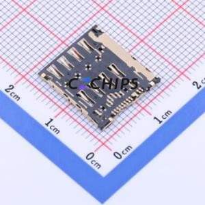 XKSIM-1161 SIM Card Connector SMD Connector Self-Return Type Micro SIM Card Card Holder With Card Detection - Product Image 2