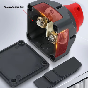 12V 24V 300A 2 Position Metal Rotary Switch Main <b>Battery</b> Disconnect Isolator Power Cut for Car Yacht Boat Marine RV-1 Metal Powe - Product Image 2