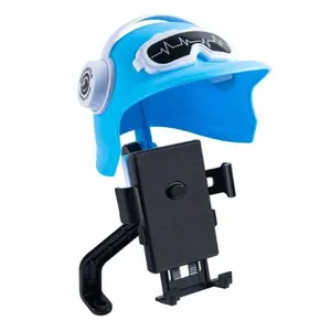 Grosir Pabrik pemegang ponsel sepeda motor berkualitas tinggi dengan helm pelindung matahari dudukan ponsel stang pemasangan
