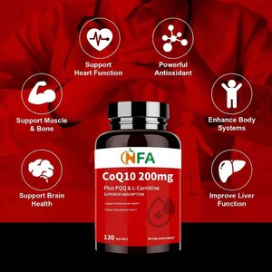 Capsules de CoQ10 de haute qualité en gros, vitamine E, oméga 3, 100 % naturel, soutien de la santé musculaire et osseuse pour hommes et femmes - Product Image 4
