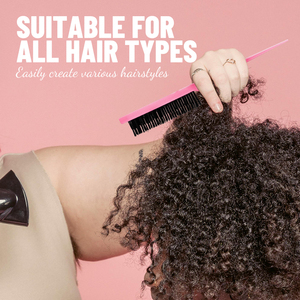 Ensemble de 4 brosses et peignes à cheveux <span class=keywords><strong>Brosse</strong></span> à cheveux en plastique <span class=keywords><strong>Brosse</strong></span> à cheveux à picots <span class=keywords><strong>Brosse</strong></span> à cheveux à queue de rat et <span class=keywords><strong>peigne</strong></span> à dents larges <span class=keywords><strong>pour</strong></span> hommes et femmes - Product Image 6