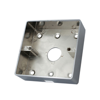Bouton de sortie de haute qualité à bon prix 86*86mm DC 12V Système de contrôle d'accès de porte en alliage de zinc Boîte métallique pour bouton de sortie