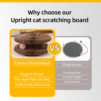 Griffoir pour chat en carton ondulé, moderne, écologique, transformable, à adsorption magnétique, extensible et pliable, en gros
