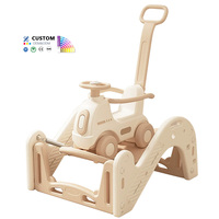 Jouets pour enfants 3-en-1 : Mini aire de jeux intérieure, vélo d'équilibre, voiture à roulettes, jouet à chevaucher pour enfants de 2 à 4 ans, en plastique, vente en gros
