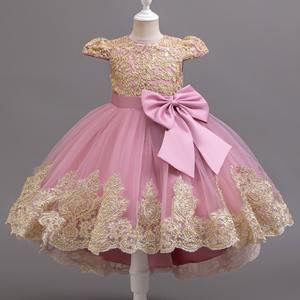 Eleganti Abiti da <span class=keywords><strong>Damigella</strong></span> Floreali per Bambine, Stile Dolce per Matrimoni, Disponibili in Stock e Personalizzabili - Product Image 4