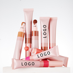 2024 nuevo colorete líquido de belleza maquillaje facial palo resaltador contorno rubor Etiqueta Privada palo con aplicador de cojín - Product Image 3