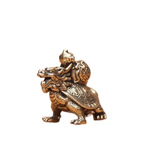 Figurines en laiton en gros : Ornements artisanaux pour la maison, représentant des tortues, des dragons et des gourdes – Cadeau idéal - Product Image 6