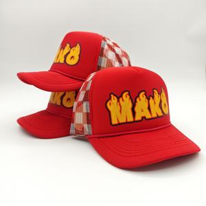 Casquette Trucker Personnalisée Broderie et Impression 5 Panneaux avec Corde en Mousse – Casquette de Baseball Snapback Personnalisée - Product Image 3