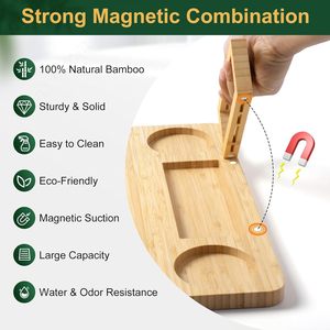 Cheese Cutting Board <b>Set</b> With Bamboo Tray And Cutlery Portable Dishwasher Safe For Food Contact - Product Image 4