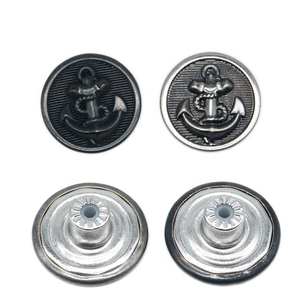 Nút áo bằng đồng thau tùy chỉnh 18MM, khắc logo cổ điển, nút kim loại dành cho quần jean - Product Image 4