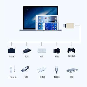 Type C To <b>Usb</b> 3.0 <b>Adapter</b> Aluminum Alloy Mobile Phone Data Transfer Charging Connector - Product Image 1