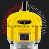 Recortadora Eléctrica de Bordes de Madera de 1300W, Aleación de Aluminio, Velocidad Ajustable, Recortadora Manual para Trabajar la Madera con Fresa de 6.35mm