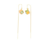 Tendance haut de gamme luxe été dopamine sucre Cube oeil de chat pierre Rubik's Cube collier boucles d'oreilles ensembles de bijoux de mode