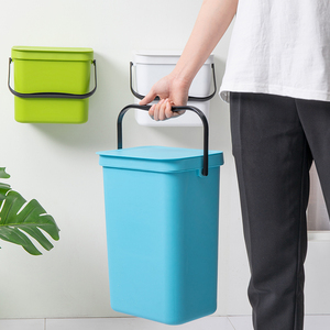 Thùng Rác Nhựa Hình Chữ Nhật Gắn Tường 8L Nhà Bếp Bán Chạy Nhà Máy Có Tay Cầm - Product Image 6