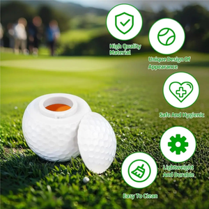 Mini <b>Golf</b> Fan Shaped Glass Food Grade ABS Plastic <b>Golf</b> Ball Formed Drink Cup Fun Entertainment Sports Trainer - Product Image 3