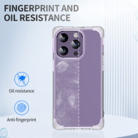 Coque de téléphone acrylique anti-empreintes digitales personnalisable pour iPhone 14 Pro Max couverture rigide antichoc transparente pour téléphone portable