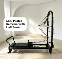 MJD Reformer de Pilates d'intérieur en aluminium, équipement d'entraînement robuste pour la pratique individuelle et familiale de Pilates à long terme