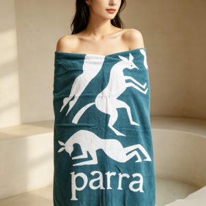Toalla de Playa Jacquard 100% Algodón, Estilo <span class=keywords><strong>Parra</strong></span>, Tejido Artístico, Suave y Absorbente, para Playa, Piscina, Viajes, Yoga - 40" X 71" - Product Image 5