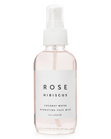 Tonique Visage Hydratant et Apaisant 100% Pur à l'Eau de Rose, Hibiscus et Noix de Coco, Marque Blanche