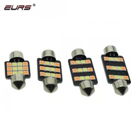 Ampoule LED de lecture Canbus EURS 12W 3030, double couleur, haute luminosité 1200LM, boîtier en aluminium, 31mm 36mm 39mm 41mm, 12 SMD, Nouveau