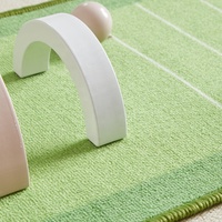 Asweets sport Jeu d'intérieur et d'extérieur à la maison Mini jeu de golf en bois Ensemble de jouets avec tapis pour enfants